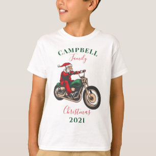 Camiseta Família de Motociclistas Personalizada para o Nata