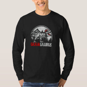 Camiseta Família De Mulheres Dinossauro Rex Gram Saurus Gra