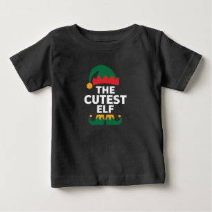 Camiseta Família de Natal Combinando com o Elfo Mais Fofo