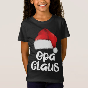 Camiseta Família de Natal Opa Claus Correspondendo Santa Ha