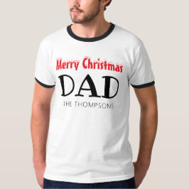 Camiseta Família de Pais Feliz de Natal