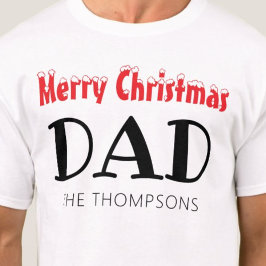 Camiseta Família de Pais Feliz de Natal
