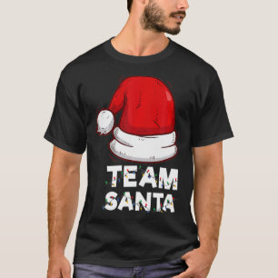 Camiseta Família de Papais noeis da Equipe Natal Combinação