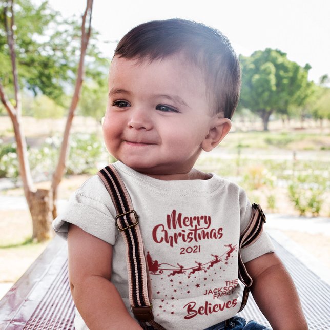 Camiseta Família de Papais noeis de Natal (Criador carregado)