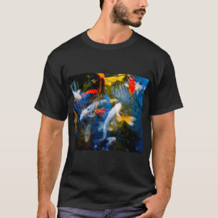 Camiseta Família de Peixes Koi