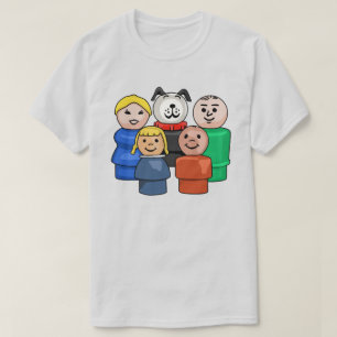 Camiseta Família de Pessoas redondas