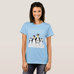 Camiseta Família de pinguins