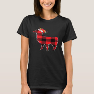 Camiseta Família de PJ de Natal Combinando Xadrez Búfalo Ve