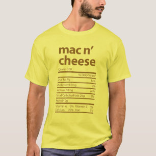 Camiseta Família de Queijos Funny Mac N' Nutrição de Gra