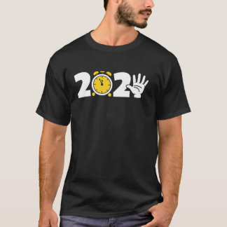 Camiseta Família de Relógios de Festa de Ano Novo do Feliz 