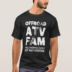Camiseta Família de rodas ATV Quad 4 fora da estrada