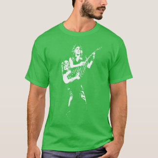 Camiseta Família de stencil branco de Randy e Ozhe