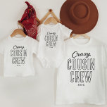 Camiseta Família de Tripulantes Louca<br><div class="desc">Não só são excelentes de t-shirts iguais para unificar membros da família, como também podem ser um início de conversação excelente. As pessoas poderão perguntar-vos sobre a vossa reunião familiar e as t-shirts personalizadas, dando-vos a oportunidade perfeita de partilhar as vossas histórias e relembrar os bons tempos. Apresentando o ditado...</div>