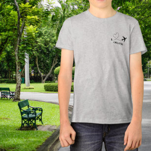Camiseta Família de Viagem Férias Avião & Localização Perso