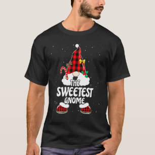 Camiseta Família de Xadrezes de Buffalo mais Doce do Gnome 