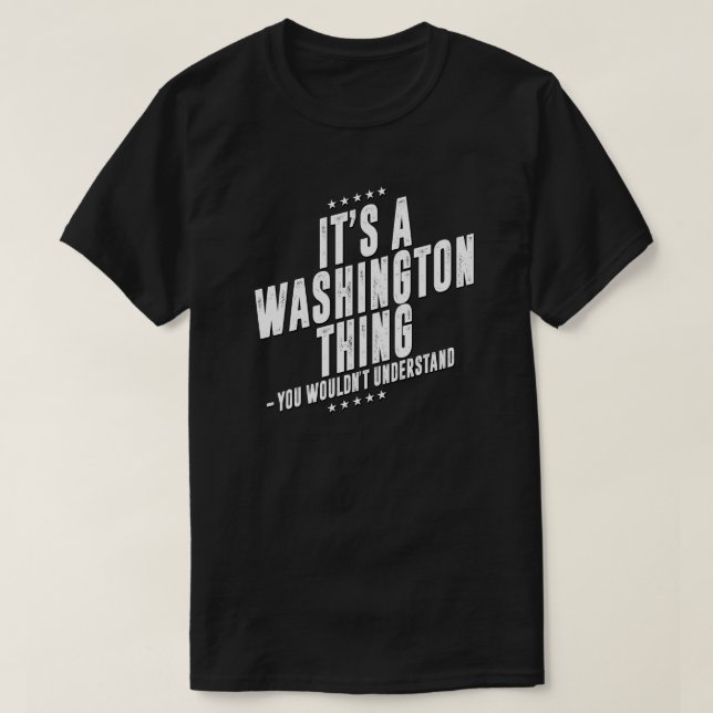 Camiseta Família divertida de sobrenome em Washington (Frente do Design)