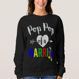 Camiseta Família do Autismo Vô Vô de um Guerreiro Homens c