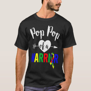 Camiseta Família do Autismo Vô Vô de um Guerreiro Homens c
