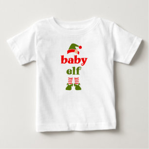 Camiseta família do bebê elf que corresponde ao natal beb