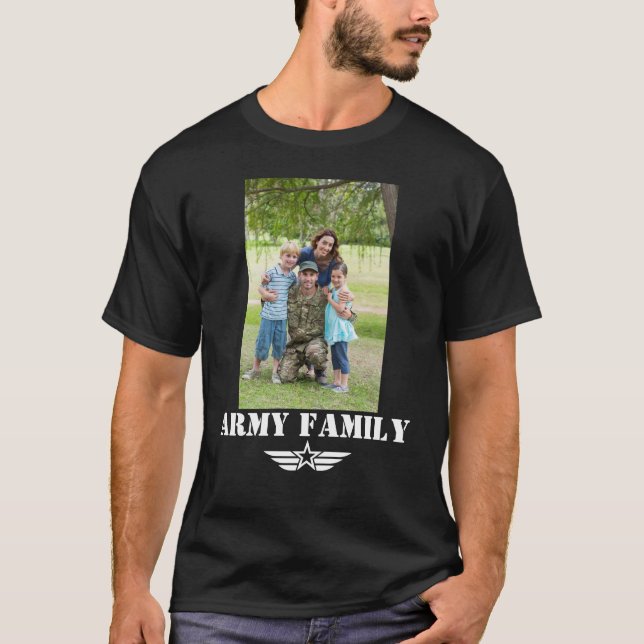 Camiseta Família do Exército com Foto (Frente)