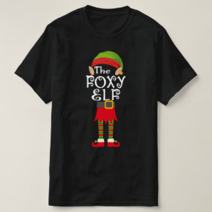 Camiseta família do Foxy Elf correspondente ao Natal