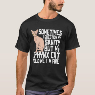 Camiseta Família do Gato Sphynx Roupa de Gato Sem Pelo Aman