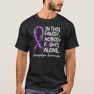Camiseta Família do Mês de Consciência da Fibromialgia Roxa