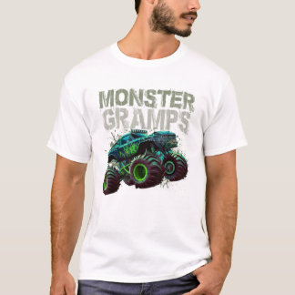 Camiseta Família do Vovô de Caminhão Monstro