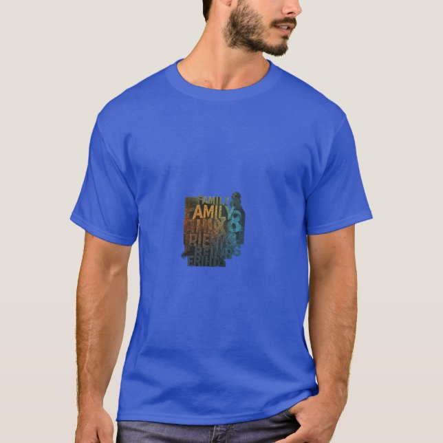Camiseta Família e Amigos (Frente)