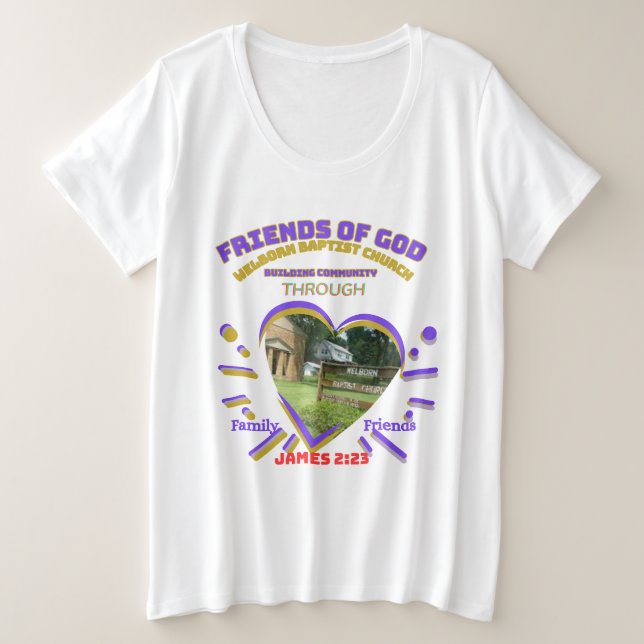 Camiseta Família e Amigos (Frente do Design)