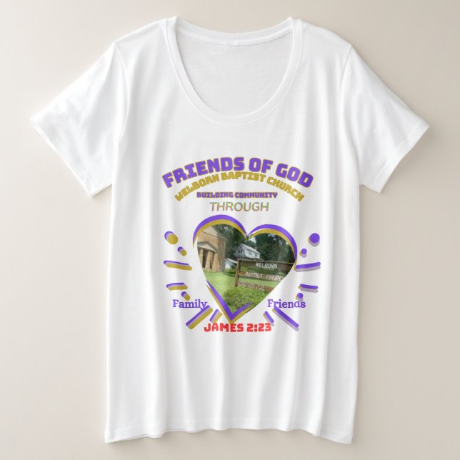 Camiseta Família e Amigos (Frente do Design)