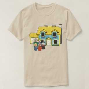 Camiseta Família e Casa Clássicas de Pequenas Pessoas