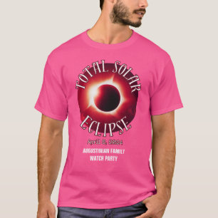 Camiseta Família ECLIPSE SOLAR TOTAL 2024 Personalizada