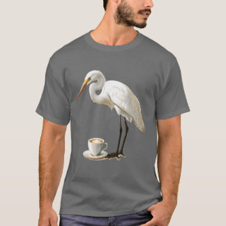 Camiseta Família Egret Bird