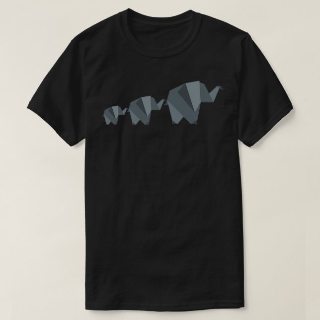 Camiseta Família elefante à solta (Frente do Design)