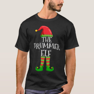 Camiseta Família Elf Drummer Correspondente Grupo de Natal