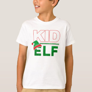 Camiseta Família Elf   Feriado de Natal Kid Elf #TeamElf