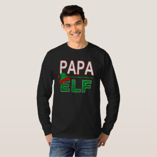 Camiseta Família Elf   Feriado de Natal Papa Elf #TeamElf