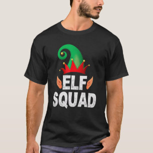 Camiseta Família Elf Squad de Natal Igualando Pijamas Xmas