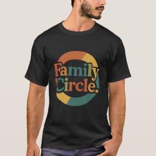 Camiseta Família em Círculo - Retro Multicolor Uni