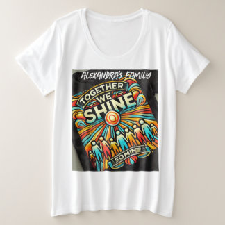 Camiseta "Família em Primeiro Lugar - Coração e Lar"