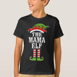 Camiseta Família Engraçada, A Mãe Elf Christmas Costu