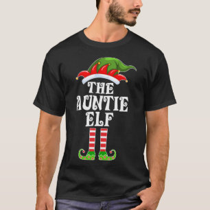 Camiseta Família Engraçada, A Tia Elf Cos De Natal