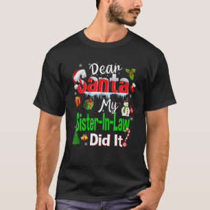Camiseta Família Engraçada Caros Papais noeis Minha Cunhada