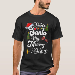 Camiseta Família Engraçada Caros Papais noeis Minha Mamãe F
