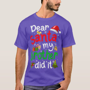 Camiseta Família Engraçada Caros Papais noeis Que Meu Irmão