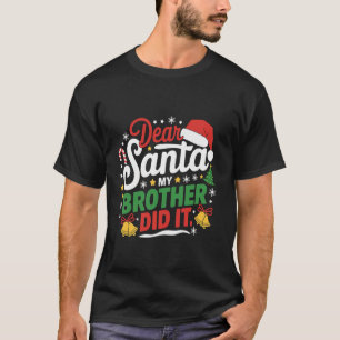 Camiseta Família Engraçada Caros Papais noeis Que Meu Irmão