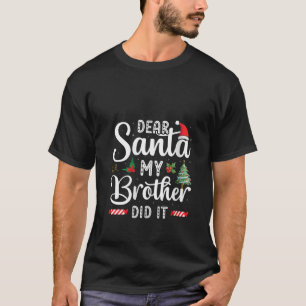 Camiseta Família Engraçada Caros Papais noeis Que Meu Irmão
