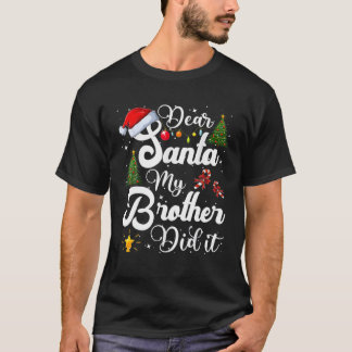 Camiseta Família Engraçada Caros Papais noeis Que Meu Irmão
