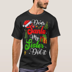 Camiseta Família Engraçada Caros Papais noeis Que Minha Irm